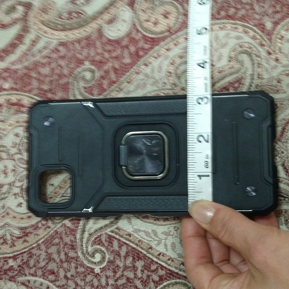 Galaxy A22 5G black kickstand phone case - Picture 6 of 11